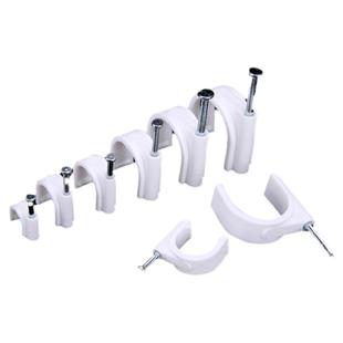 管卡子水管固定墙扣电缆6/4分20pvc/ppr线管卡扣塑料固定U型线卡