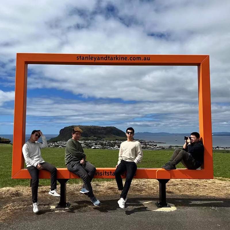 户外景区网红打卡相框摆件露营拍照道具场景布置装饰装置景观造景