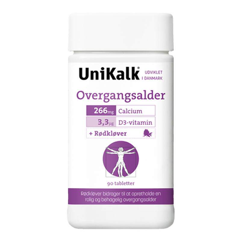 丹麦进口UNIKALK更*期女性钙片