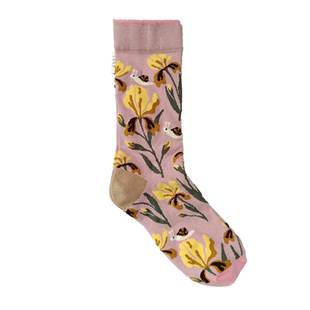 新品BM法国小众女士棉袜子中筒春秋百搭波点印花文艺复古潮袜ins