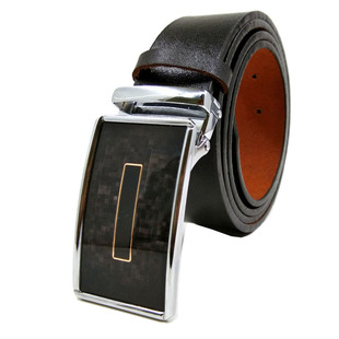 皮带男士真皮腰带平滑扣牛皮商务休闲加长结实纯打孔打眼裤带中青