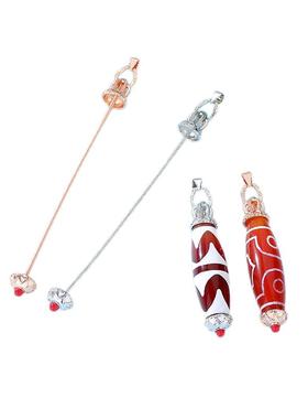 天珠空托镶嵌diy藏式男女天珠