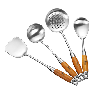 德国旋转锅铲架厨具架铲勺挂架台面置物厨房炊具收纳架304不锈钢