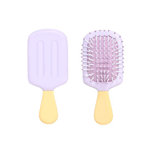 小号可爱气垫梳冰淇淋造型干湿两用顺发梳按摩梳儿童便携迷你梳子