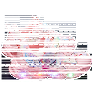 女童鞋加绒发光运动鞋2025新款秋冬季二棉宝宝鞋子爱莎公主亮灯鞋