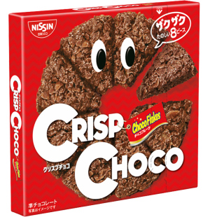 新品国产化网红零食Nissin Crisp Choco日清麦脆批巧克力牛奶原味