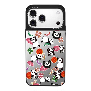CAREGNBA可爱小熊猫适用苹果18promax手机壳新款iPhone17卡通16Pro女15plus网红14明星13同款12小众11防摔XR