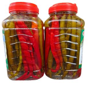 贵州铜仁土特产酸辣椒老坛泡辣椒二荆条酸海椒酸辣子红青混合瓶装
