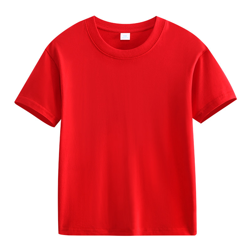 儿童纯棉短袖T恤定制LOGO班服