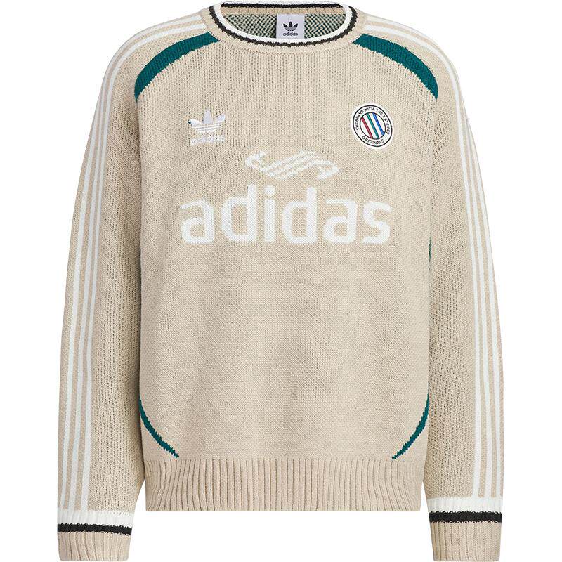 Adidas/阿迪达斯官方正品三叶草男女针织保暖户外套头毛衣JL8363