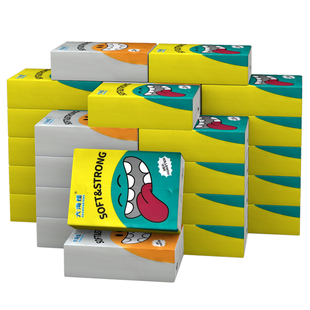 大海怪纸巾抽纸餐巾纸卫生纸面巾纸整箱家庭实惠装擦手纸五层加厚