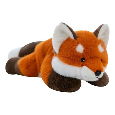 趴款赤狐狐狸毛绒玩具娃娃