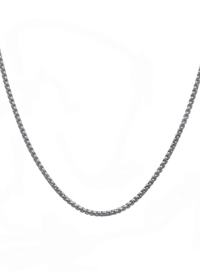 钛钢项链链条嘻哈吊坠男士锁骨链