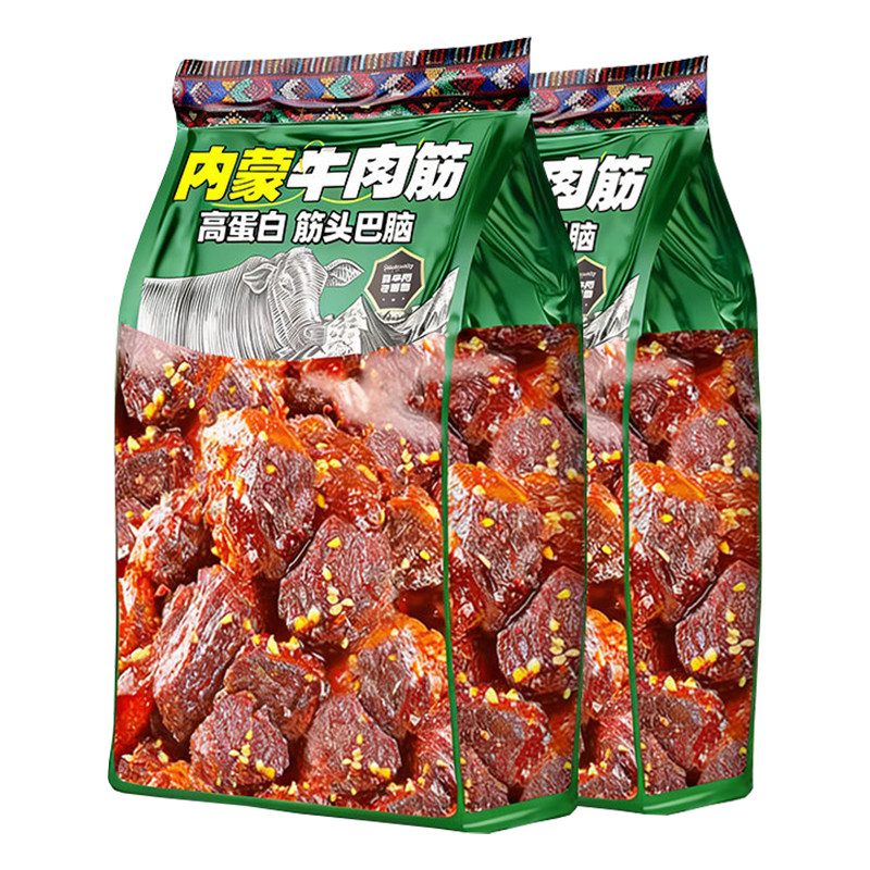 100%真牛肉!特大袋装香辣牛肉筋
