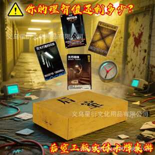 新款爆款Steam同款恐怖后室逃脱卡牌实体推理解密多人桌游玩具