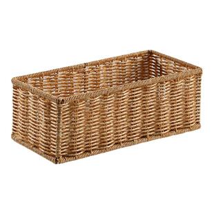 塑料藤编床头柜遥控器置物篮玄关钥匙扣手表收纳盒护肤品置物盒子