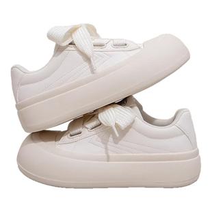feiyue/飞跃女鞋小白鞋女2026春夏新款厚底百搭休闲丑萌面包板鞋