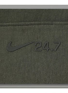 Nike/耐克官方新款男军绿色纯色立领套头休闲卫衣HQ6954-325