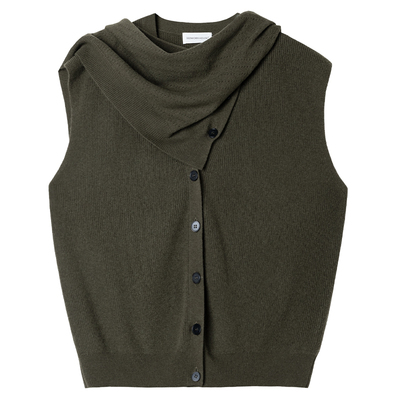 围巾兜简约马甲背心女