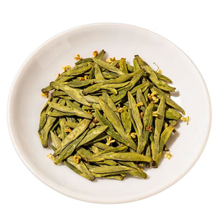 正宗明前桂花龙井2025年新茶绿茶杭州特产浓香型古法窨制散茶罐装