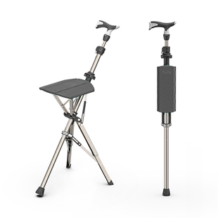 2025新款 5档高度可调 Ta-Da Pro台达椅 手杖折叠椅便携登山拐杖