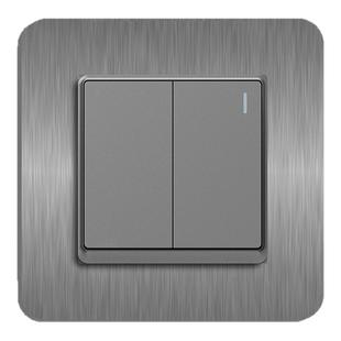 创意设计防脏亚克力开关贴拉丝三联保护套家用装饰边框暗装遮缝贴