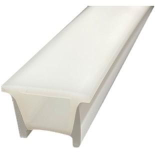 免穿硅胶灯带盖板柔性led线性灯槽软线条灯槽嵌入式带边套管面罩