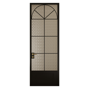 TATA木门复古法式玻璃门窄边卫生间门玻璃厕所门含锁厨房门LBFG02