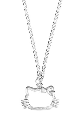 纯银项链女时尚简约猫咪项链百搭