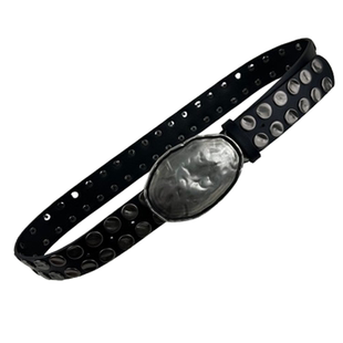 设计感小众红色铆钉皮带女装饰连衣裙大衣牛仔裤时尚辣妹腰带配饰