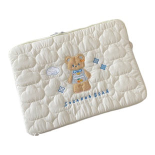 小白兔几  柔软云朵卡通刺绣ipad平板电脑包13/14寸笔记本收纳包