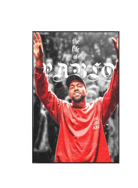 Kanye West海报专辑封面侃爷嘻哈说唱歌手酒吧装饰挂画墙贴图坎耶