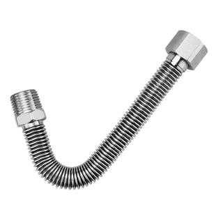 304不锈钢波纹管 4分内外丝牙延长管热水器冷热防爆连接进水软管