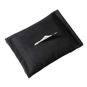 适用于奔驰奥迪大众翻毛皮挂式纸巾盒车内装饰遮阳板抽纸餐纸包