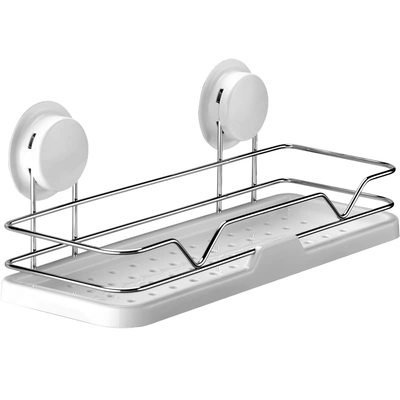 强力吸盘不锈钢厨房免打孔架子