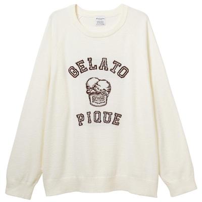 gelato pique25秋冬新品男睡衣半边绒冰淇淋长袖套头衫PMNT254996