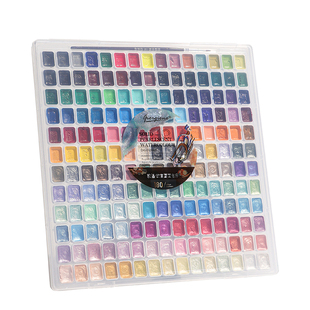 珠光水彩颜料固体24色敦煌套装美术生专用36色48色绘画工具全套