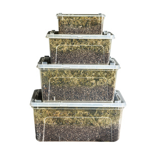 SuperWG小乌龟冬眠箱过冬保温土爬宠草龟巴西冬眠盒苔藓蛭石椰土