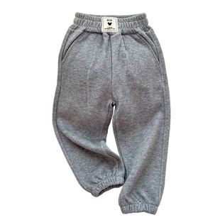 儿童裤子棉春秋季中小童宝宝休闲长裤男童运动裤宽松女童束脚卫裤