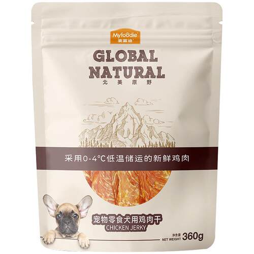 麦富迪狗狗零食鸡肉干鸡胸肉成幼犬泰迪宠物零食磨牙棒狗零食