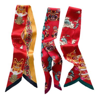 春秋夏季婚礼装饰国风女长条丝巾