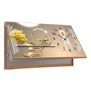 电表箱装饰画带钟表免打孔现代简约客厅餐厅配电箱装饰遮挡画加钟