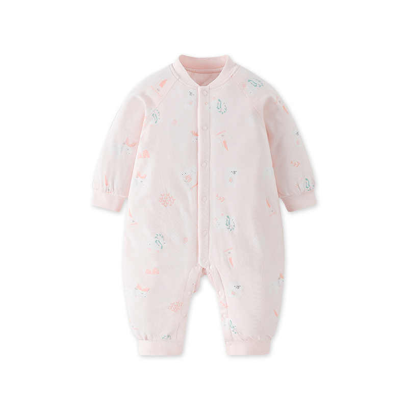 Goodbaby好孩子婴儿衣服冬夹棉开襟男女宝宝棉服保暖新生儿连体衣
