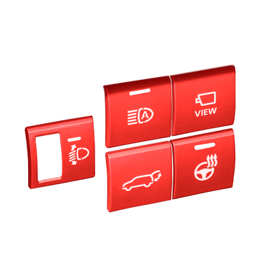 适用丰田汉兰达陆放不锈钢按钮贴