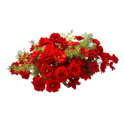 农村结婚院子装饰红色灯笼