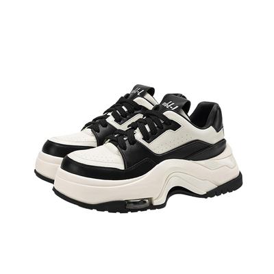 ABT-L牛皮厚底增高熊猫老爹鞋