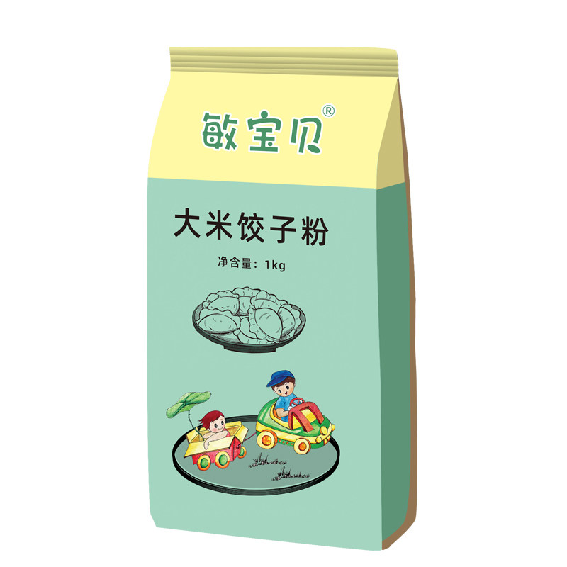 敏宝贝大米饺子粉无小麦无麸质纯大米面粉无蛋奶主食水饺面条精粉