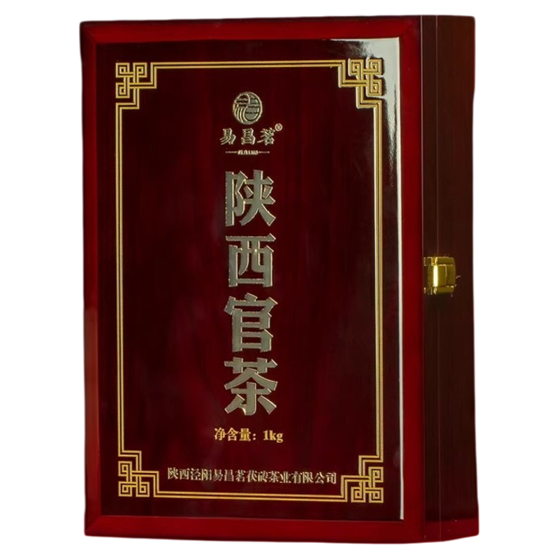 八年陈陕西特产金花茯茶1KG木盒