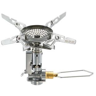 柯曼户外燃气炉XD-2F稳压一体瓦斯炉 可拆四脚架野外扁气防风炉头