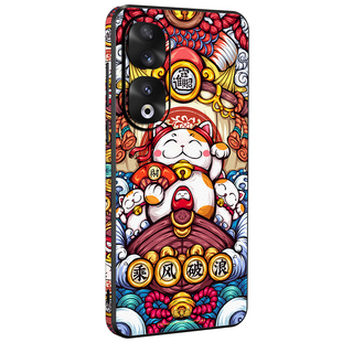 东来也乘风破浪适用于荣耀500pro手机壳新款国潮magic8pro全包防摔荣耀400pro/300原创magic7高端玻璃保护套